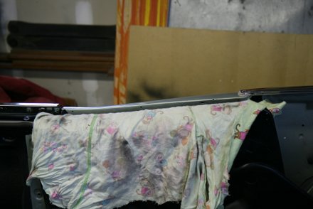 1967 GTO window reveal installation