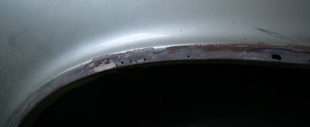 The dreaded pinholes in the wheel lip of the GTO