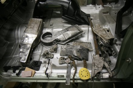 A batch o' parts to paint for the GTO assembly