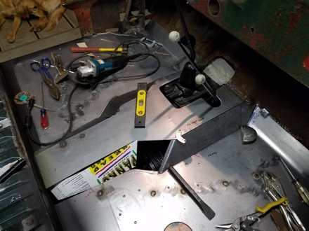 Cardboard templates for Willys Jeep floor pans
