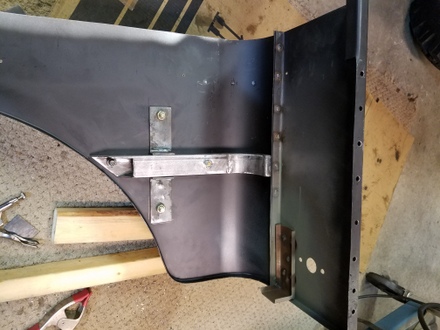 Willys Jeep spare tire brace side panel
