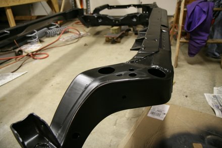 Paint finish on GTO frame done with "detail" gun