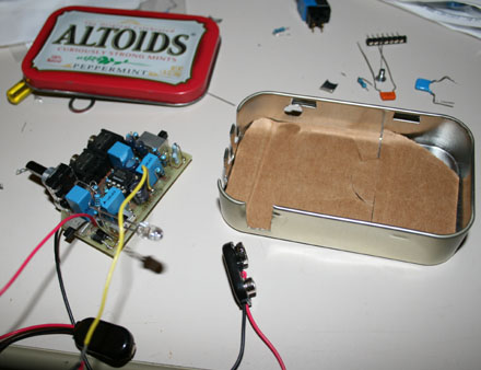 An Altoid tin gave it's life for the MicPreamp